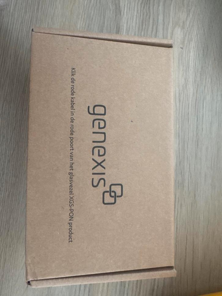 Genexis XGS-PON Glasvezel Omvormer KPN FTU-TK04, Computers en Software, Routers en Modems, Nieuw, Router met modem, Ophalen