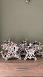 Saksisch dresden plaue porselein klok klokken gaaf, Ophalen