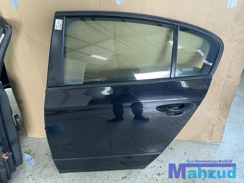 VW PASSAT B6 Zwart LC9Z Links Achter deur portier 2005-2010, Auto-onderdelen, Carrosserie en Plaatwerk, Deur, Volkswagen, Achter