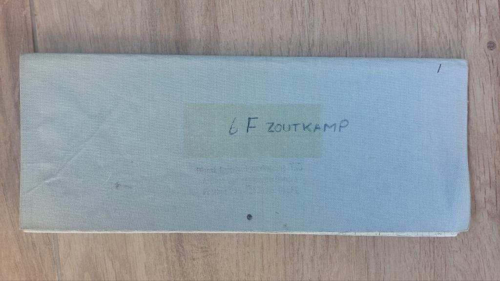 6F Zoutkamp Lauwerszee Ulrum Burum Stafkaart uit 1982, Topografische Dienst Nederland, Ophalen of Verzenden, 1800 tot 2000, Nederland