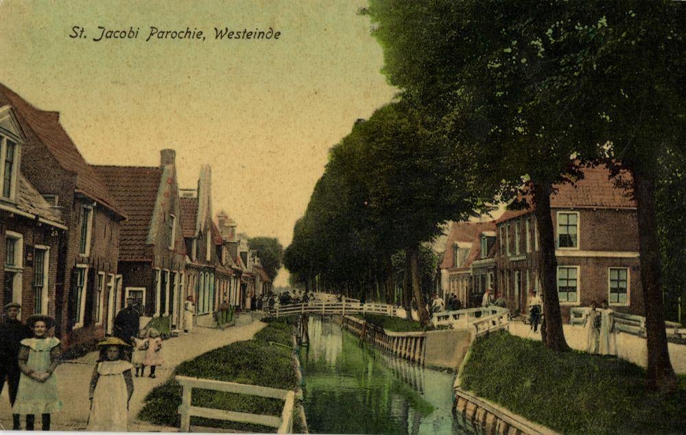 SINT JACOBIPAROCHIE, Westeinde (1910s) Ansichtkaart, Ophalen of Verzenden, Voor 1920, Ongelopen, Friesland