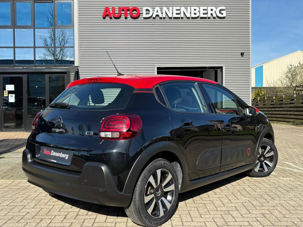 Citroen C3 1.2 PureTech S&S Shine CAMERA,CRUISBOMVOL! GARANT, Auto's, Voorwielaandrijving, Stof, Zwart, 1199 cc