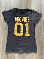 T-shirt met opdruk Brownie 01 - Maat: M, Ophalen of Verzenden, Zo goed als nieuw, Korte mouw