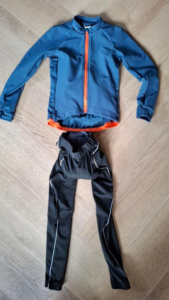 Fietsbroek en fietsjas 128 134, Ophalen of Verzenden, Zo goed als nieuw, Bovenkleding