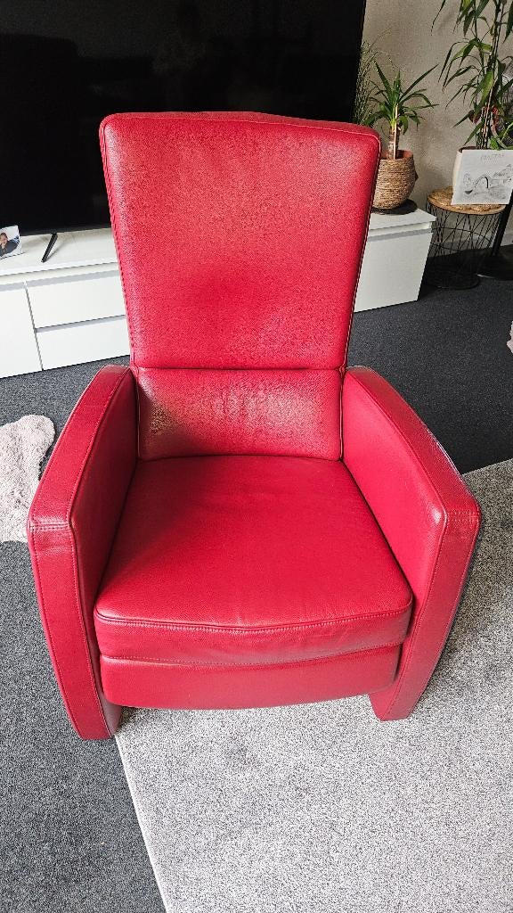 Relax Fauteuils (2 stuk), Ophalen, Gebruikt, 50 tot 75 cm, Leer