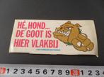 sticker stadsreiniging amsterdam hé, hond goot is vlakbij, Verzamelen, Stickers, Ophalen, Zo goed als nieuw