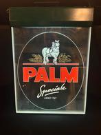 Mooi glazen palm bier werkende lichtreclame zgan, Ophalen, Zo goed als nieuw, Lichtbak of (neon) lamp