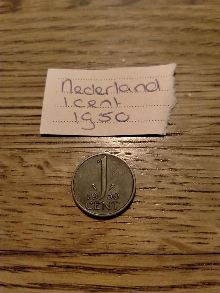 NL 1 Cent 1950 Juliana, Postzegels en Munten, Munten | Nederland, Verzenden, Koningin Juliana, 1 cent, Losse munt