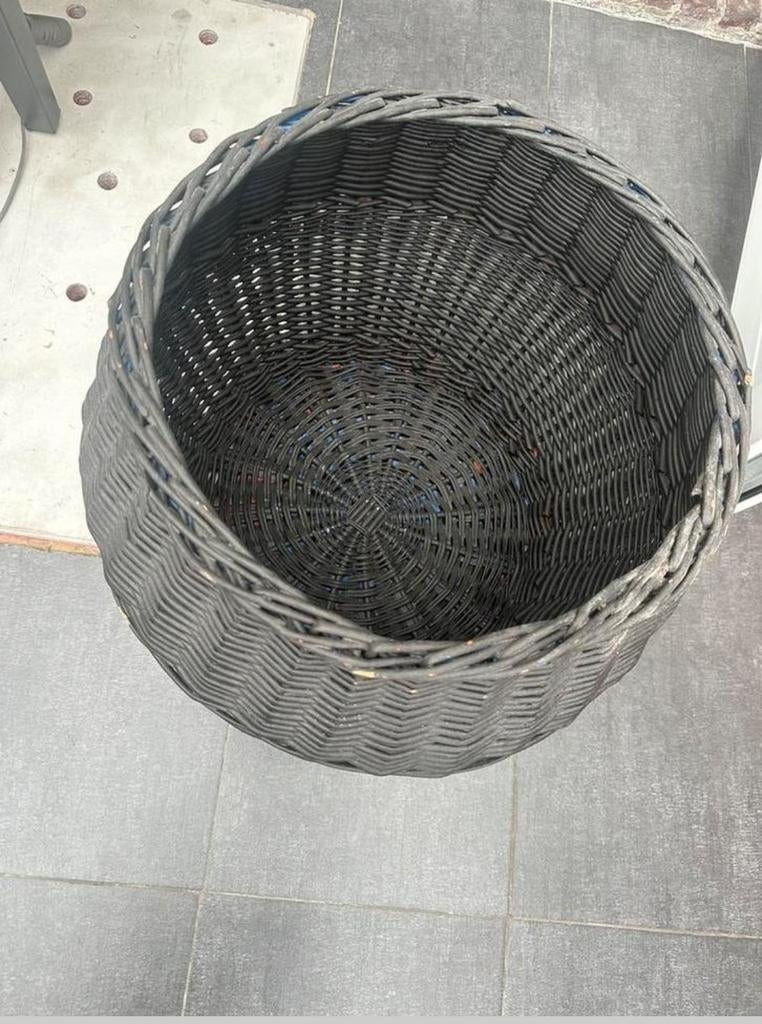 Gevlochten pot, Tuin en Terras, Bloempotten, Ophalen, Rond, Balkon, Minder dan 40 cm