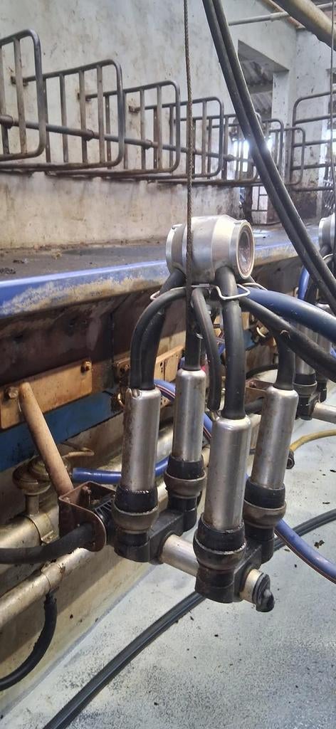 Melkstal de Laval 2 x 8, Ophalen