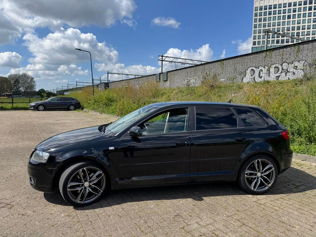 Audi A3 2.0 Tfsi Sportback 147KW 2006 Zwart, 4 cilinders, 1984 cc, Zwart, Handgeschakeld