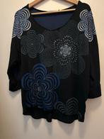 Desigual shirt met bloemenprint, Maat 38/40 (M), Zwart, Ophalen of Verzenden, Korte mouw