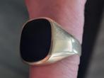 gouden zegelring 14 karaat, 20 of groter, Heer, Ophalen of Verzenden, Zo goed als nieuw