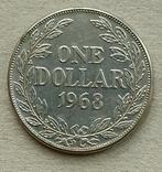 Liberia, 1 dollar 1968, Ophalen of Verzenden, Overige landen, Losse munt