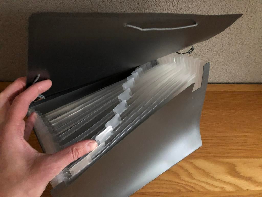 Accordeonmap met 13 vakken, Ophalen of Verzenden