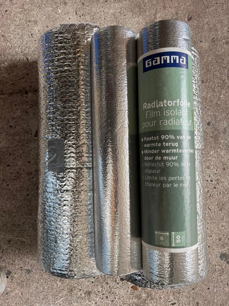 Isolatie- en radiatorfolie, Doe-het-zelf en Verbouw, Isolatie en Afdichting, Minder dan 4 cm, Overige materialen, Nieuw, Muurisolatie