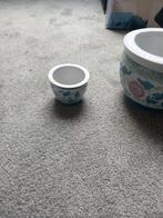 Mooie bloemen potten prijs € 15.00, Rond, Ophalen of Verzenden, Aardewerk, Minder dan 40 cm