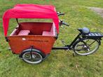 Bakfiets Babboe Big E Elektrische met 2 x accu, 4 kinderen of meer, Gebruikt, Huif, Ophalen