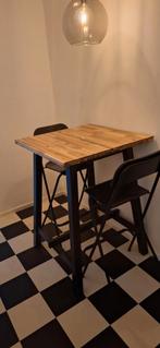 Ikea bartafel met 2 barkrukken, Huis en Inrichting, Ophalen, Zo goed als nieuw