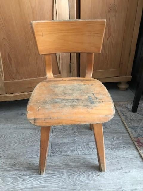Oud houten kinderstoeltje, Ophalen of Verzenden, Gebruikt, Stoel(en)
