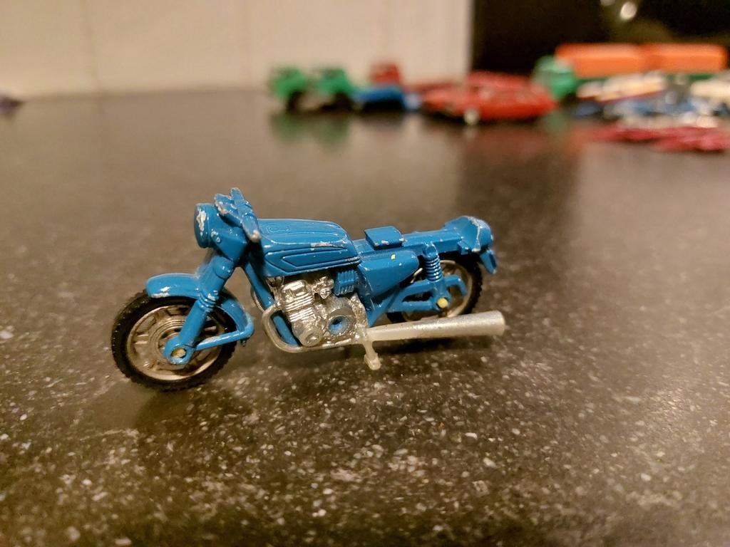 Majorette Motor - Blauw, Overige merken, Gebruikt, 1:50 of kleiner, Auto