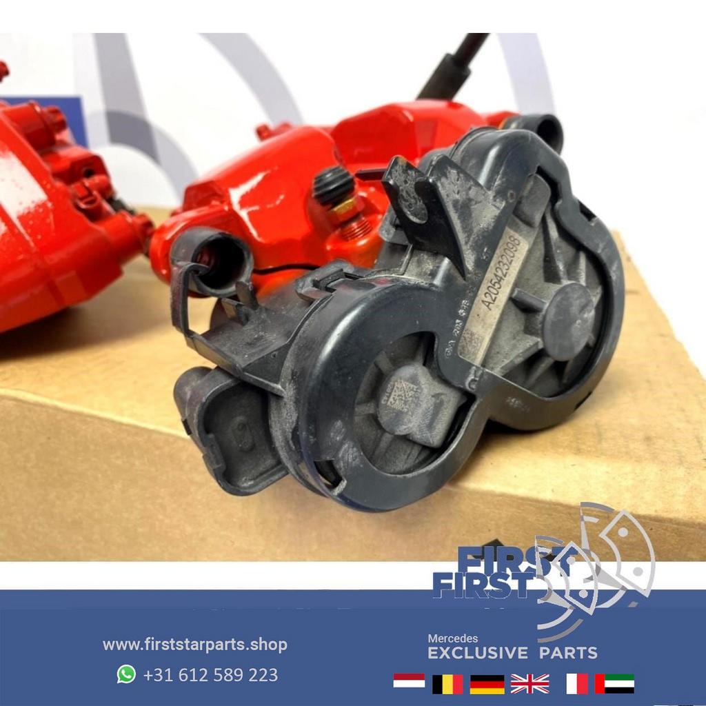 W205 C205 C43 AMG LINE remmen set ROOD Mercedes C Klasse 43, Auto-onderdelen, Remmen en Aandrijving, Gebruikt, -, Ophalen of Verzenden