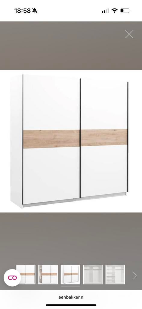 Kledingkast half jaar oud, Huis en Inrichting, Kasten | Kledingkasten, Ophalen, Zo goed als nieuw, 50 tot 75 cm, 200 cm of meer