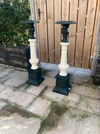 Prachtige antieke gietijzeren vazen / kandelaars (1.02m hoog, Antiek en Kunst, Ophalen