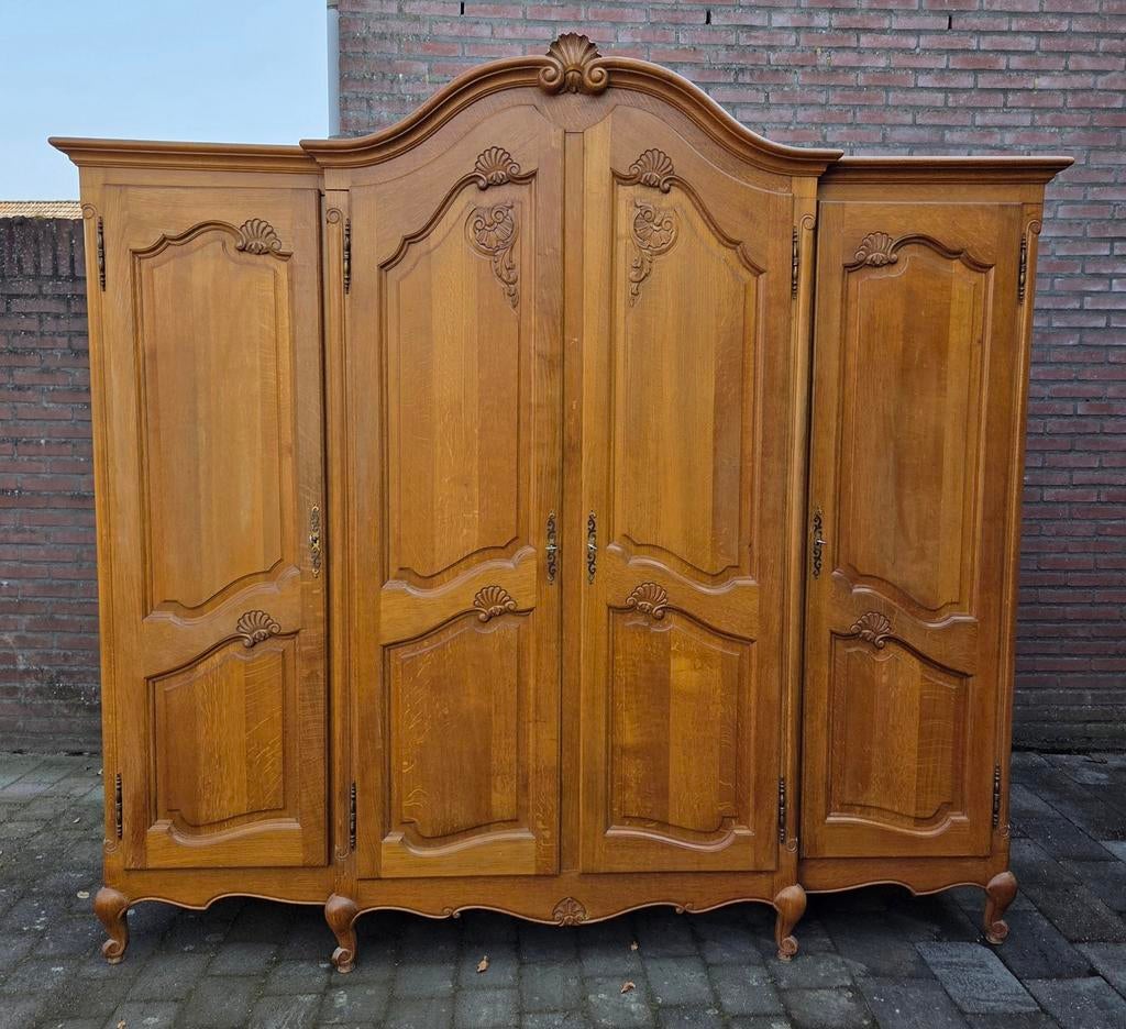 Brocante queen ann kleding kast, Ophalen, Tweepersoons