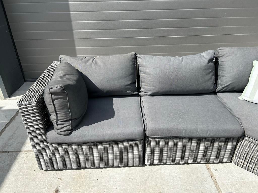 Zo goed als nieuwe Garden Impressions hoekloungeset, 5 zitplaatsen, Ophalen of Verzenden, Zo goed als nieuw, Wicker