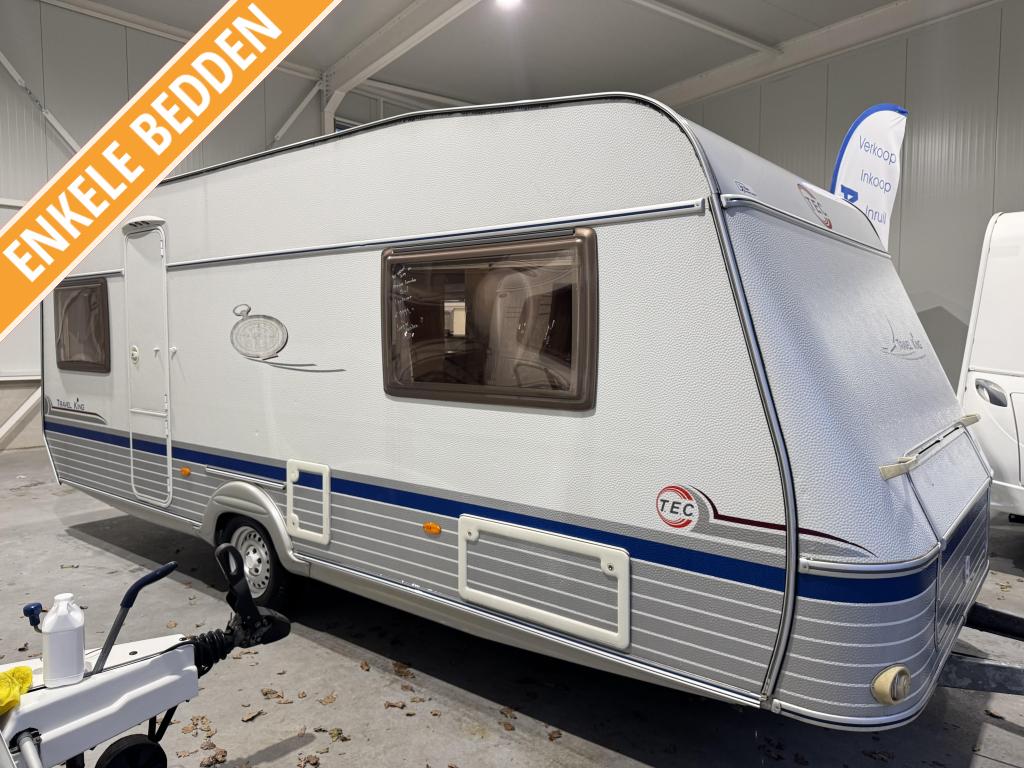 TEC Travel King 555 TE / enkele bedden / voortent, Caravans en Kamperen, Caravans, T.E.C., Rondzit, Bedrijf, 5 tot 6 meter