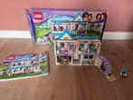 Lego Friends 41314 Stephanie's Huis met doos en boekje, Ophalen of Verzenden, Zo goed als nieuw, Complete set, Lego