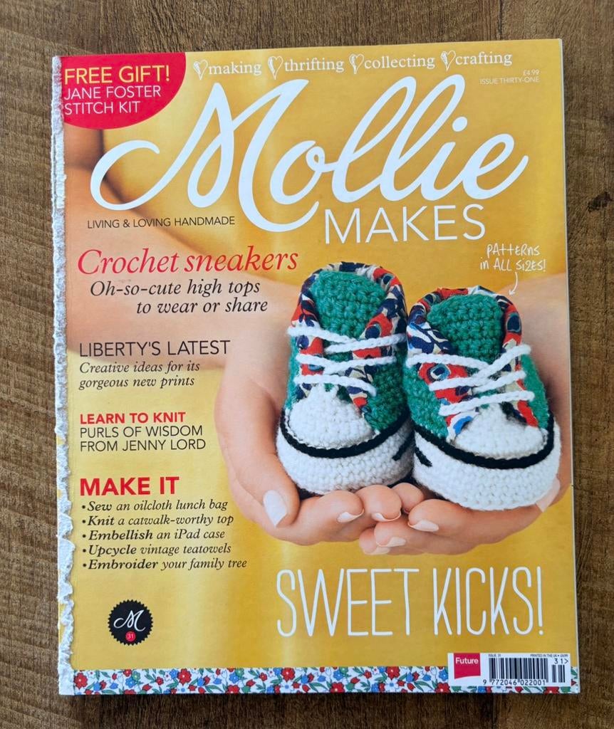 Mollie makes sweet kicks handwerkblad, Ophalen of Verzenden, Zo goed als nieuw, Muziek, Film of Tv