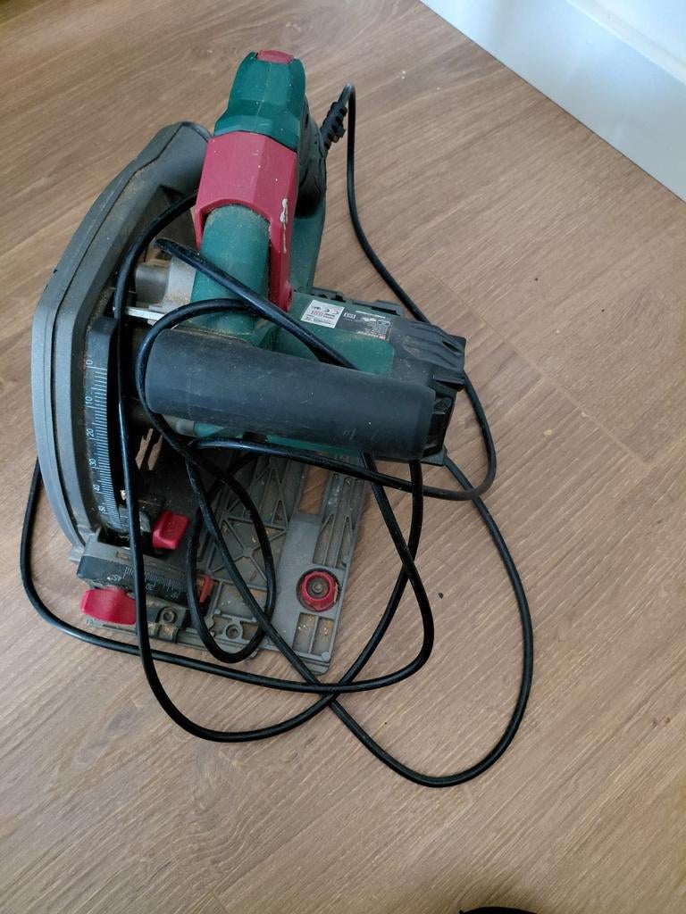 Parkside Cirkelzaag - Gebruikt maar functioneel, Doe-het-zelf en Verbouw, Gereedschap | Zaagmachines, Ophalen of Verzenden, Gebruikt