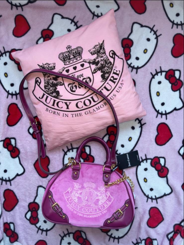 Juicy Couture Handbag 2000s vintage style, Sieraden, Tassen en Uiterlijk, Tassen | Damestassen, Ophalen of Verzenden, Nieuw, Paars