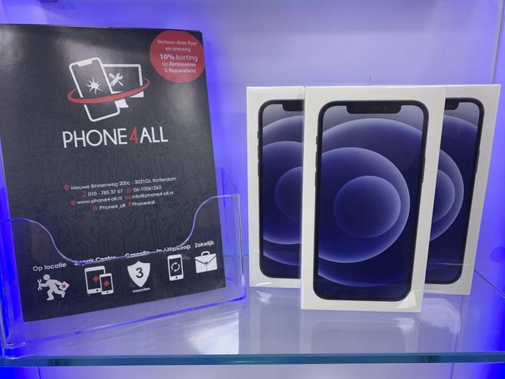 APPLE IPHONE 12 64 128 BLACK BLUE WHITE, Telecommunicatie, Mobiele telefoons | Apple iPhone, Nieuw, 64 GB, Zonder abonnement, Zonder simlock