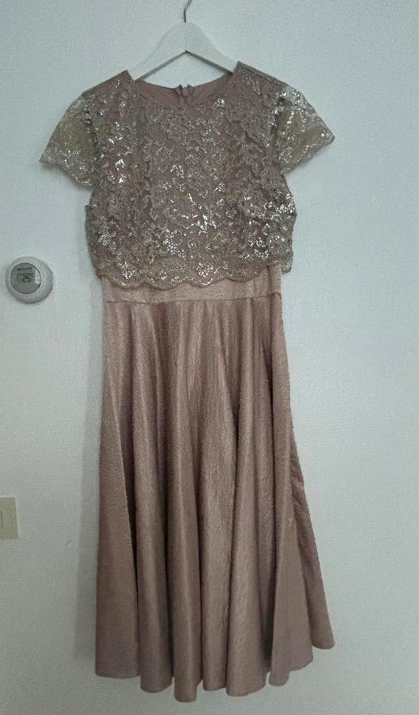 ASOS Design jurk. Blush. Mt. 40, Kleding | Dames, Jurken, Zo goed als nieuw, Maat 38/40 (M), Roze, Knielengte, Ophalen of Verzenden