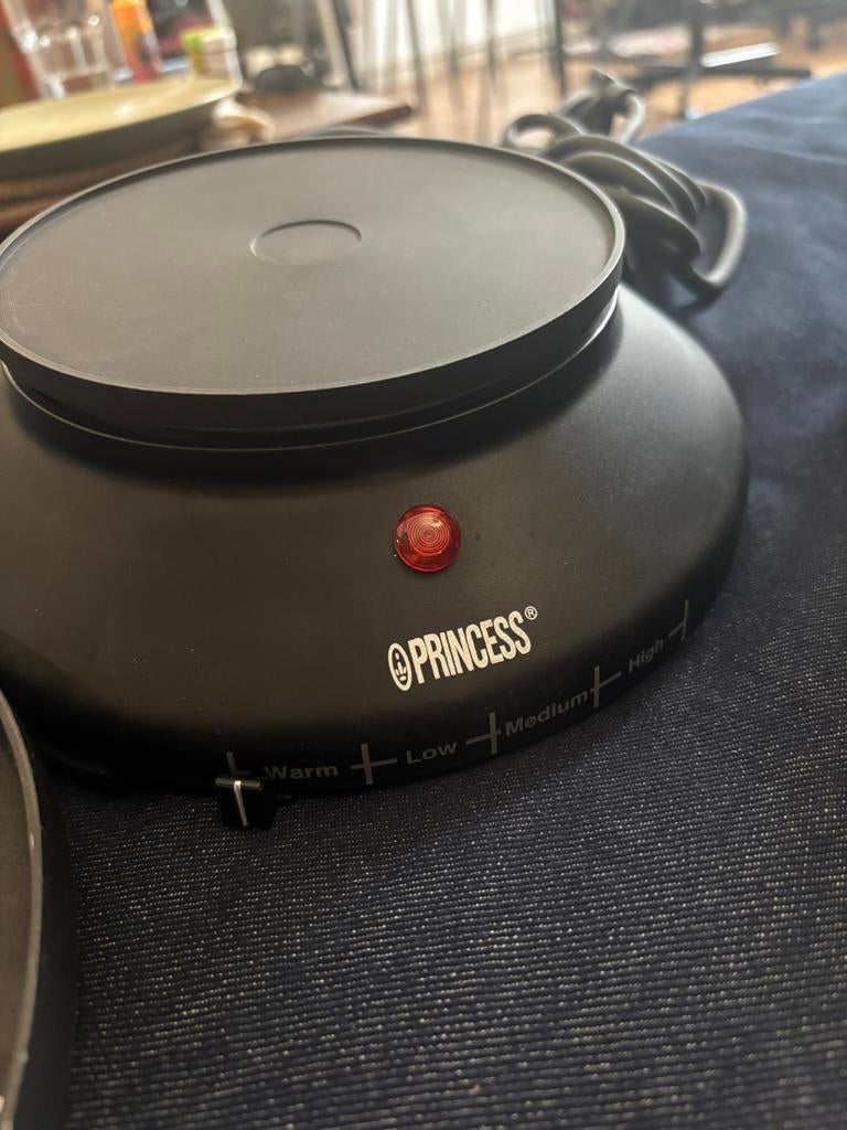 wokpan, fonduepan met 6 vorkjes, bakplaat, verwarmingsbasis, Ophalen, Nieuw