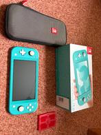 Nintendo switch Lite, Spelcomputers en Games, Ophalen, Turquoise, Gebruikt, Met beschermhoes of tas