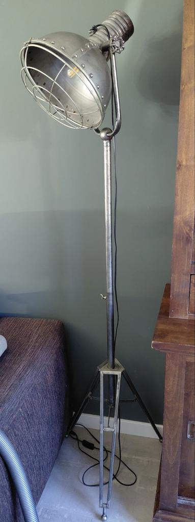 Industriële Vloerlamp / Studio Lamp - Metaal, Ophalen, Gebruikt, Metaal, 150 tot 200 cm