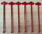 Zes rode cocktail roerstaafjes van Leonardo met wolkjes, Ophalen of Verzenden, Zo goed als nieuw