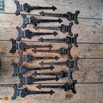 1x Oud brocante metalen deurscharnier scharnier 31cm *Etage3, Gebruikt, ., Ophalen of Verzenden, .