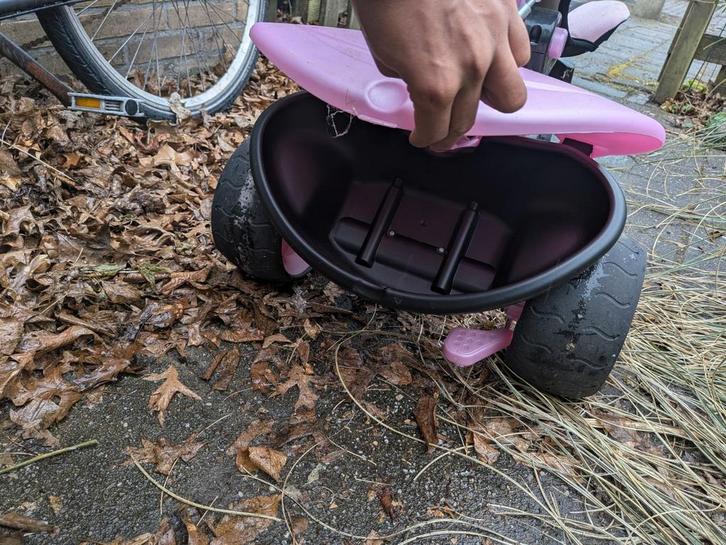 Roze Kinderdriewieler met Duwstang (1-4 jaar), Fietsen en Brommers, Fietsen | Driewielers, Gebruikt, Duwstang, Ophalen