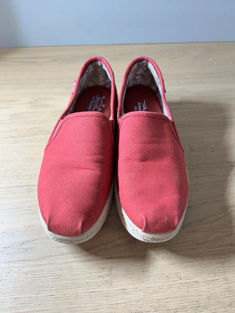 Skechers x Bobs Instappers Rood Maat 38, Skechers, Instappers, Ophalen of Verzenden, Zo goed als nieuw