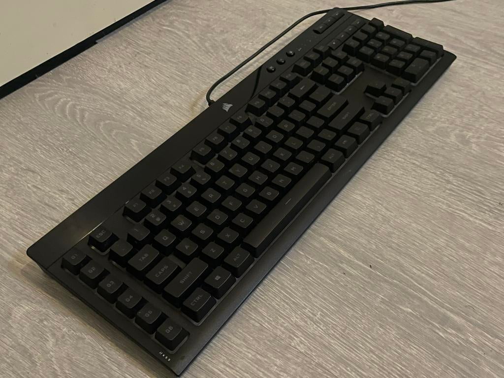 Corsair K55 RGB Pro Gaming Toetsenbord, Computers en Software, Toetsenborden, Ophalen, Gebruikt, Gaming toetsenbord, Qwerty