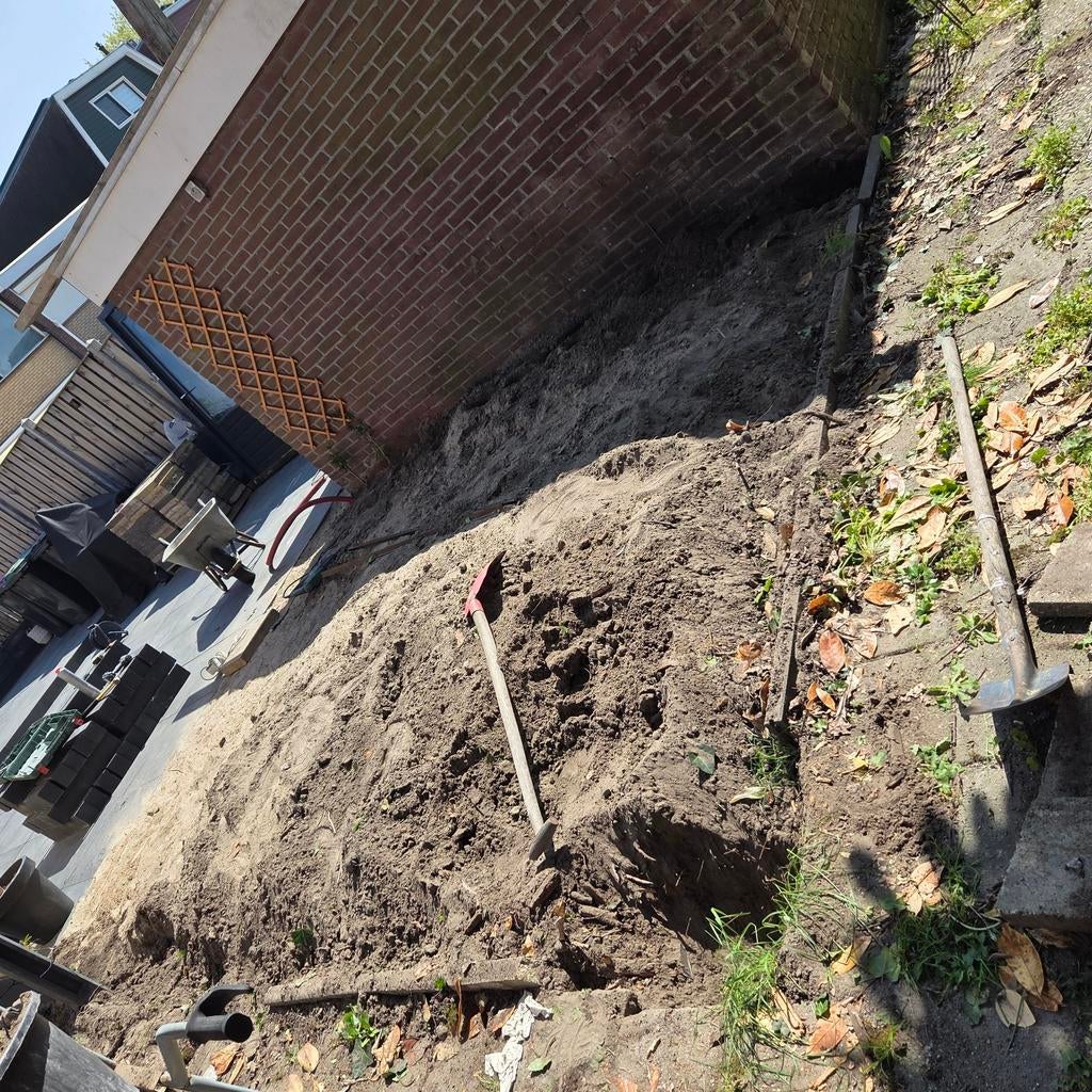 6-8 kuub zwart zand / tuingrond, Ophalen, Gebruikt, Overige typen