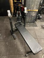 Opvouwbare Benchpress Bank - Vlak & Incline, Sport en Fitness, Ophalen, Gebruikt, Borst, Fitnessbank