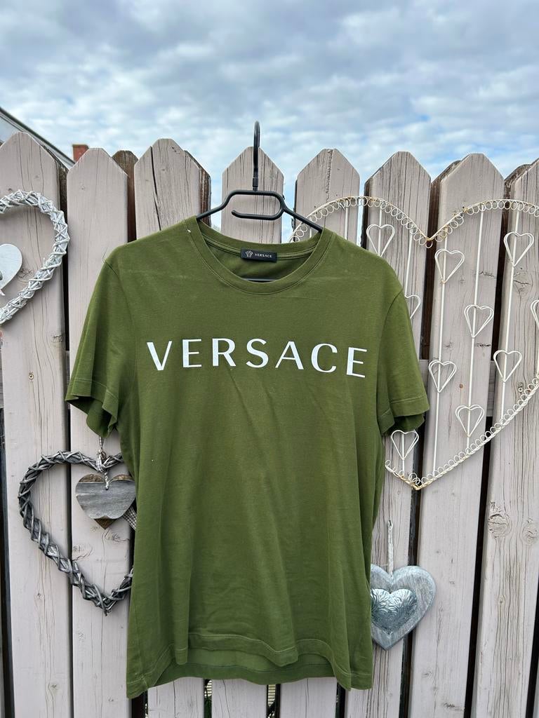 Versace t-shirt origineel, Ophalen, Gedragen, Maat 48/50 (M), Groen