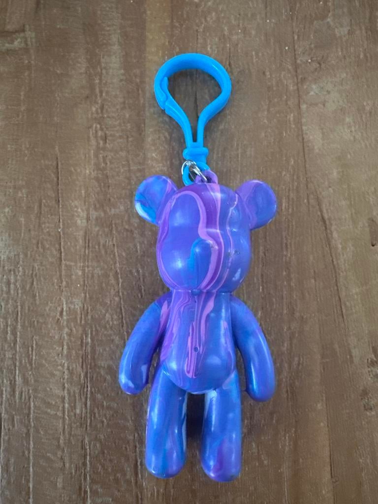 Leuke Beer Sleutelhanger - Paars, Blauw, Roze, Verzamelen, Sleutelhangers, Ophalen, Nieuw, Knuffel of Figuurtje