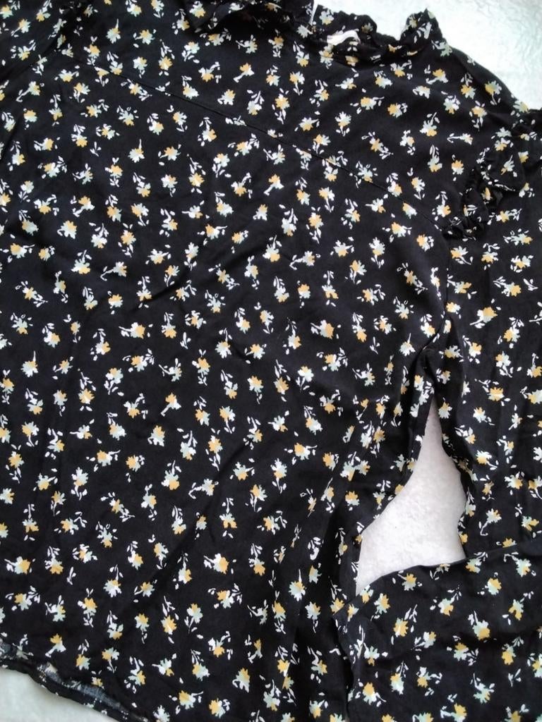 Nieuwe AAIKO blouse met bloemenprint, maat XL, Zwart, Maat 46/48 (XL) of groter, Nieuw, Ophalen of Verzenden